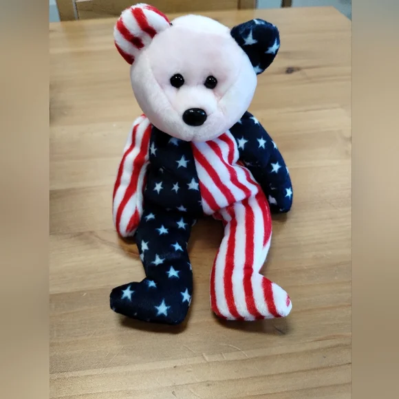 ✓Ty Beanie Baby - SPANGLE the Bear White Face (Stuffed Animal) - Picture 2 of 15